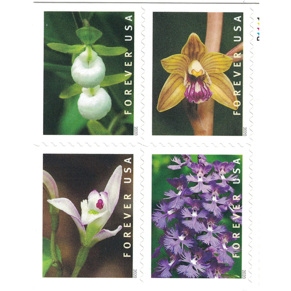 (2020) USPS Wild Orchids Forever Postage Stamps
